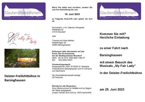 Deister-Freilichtbühne Barsinghausen "My Fair Lady"